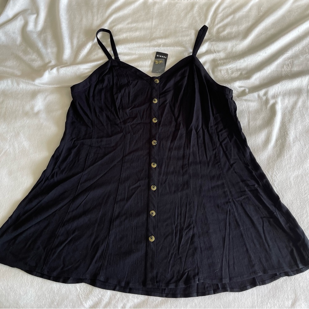 Beautiful thin strap blouse. Torrid brand. 99% Rayon 1% Spandex
